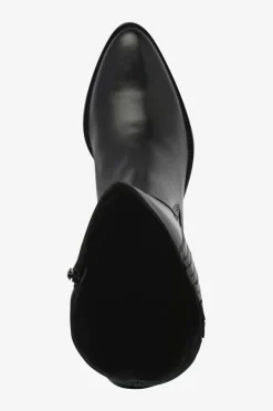 Bianco Støvler>Støvler Biacarol Chelsea Knee High Boot Smooth Leather Black