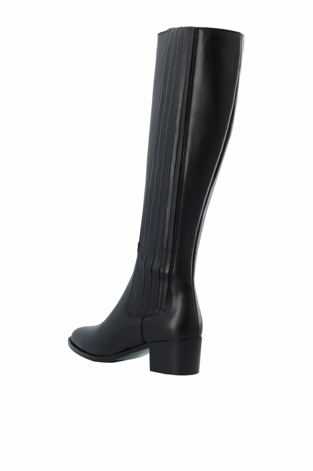 Bianco Støvler>Støvler Biacarol Chelsea Knee High Boot Smooth Leather Black