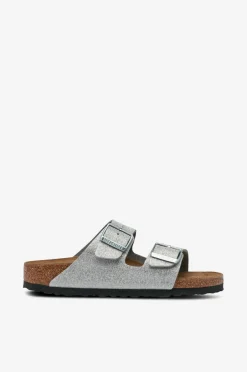 Birkenstock Sandaler Arizona Syn Shiny Glitter Silver Hot