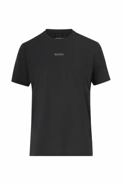 Björn Borg Træningstøj|Træningstøj>Løbe t-shirt Borg Running Perforated Black beauty
