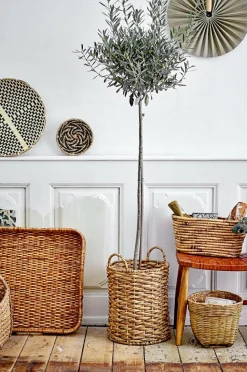 Bloomingville Kurv Selma, sæt med 2 Natur/natur Clearance