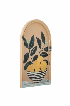 Bloomingville Limone Illustration m/ramme Gul Clearance