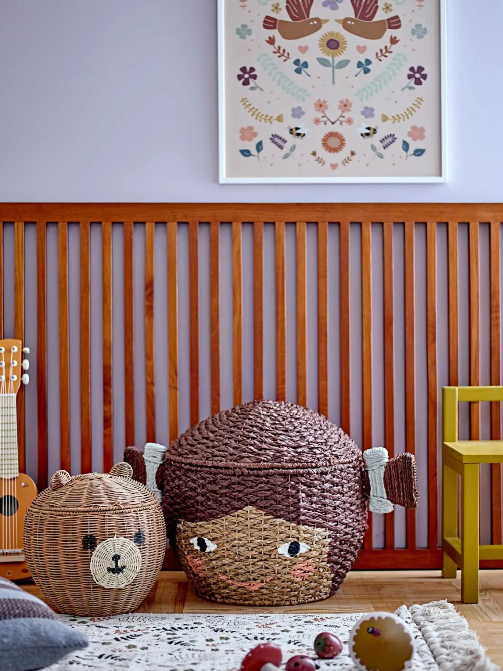 Bloomingville Børnemøbler>MINI Kurv med låg Lill Brun