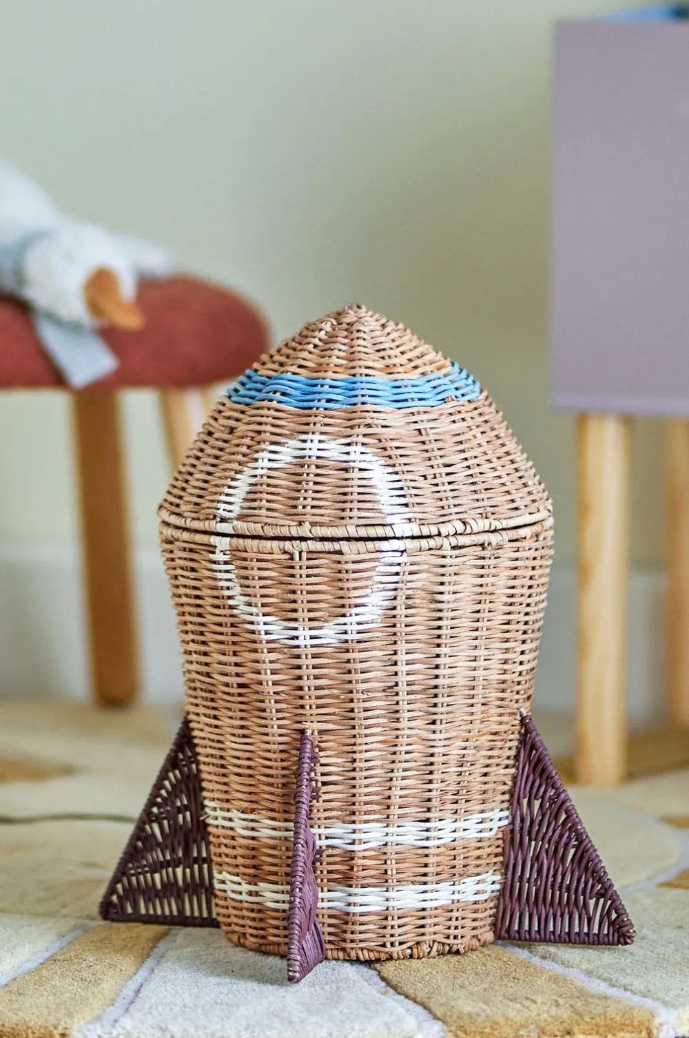 Bloomingville Børnemøbler>MINI Plads Kurv m/Låg Naturen