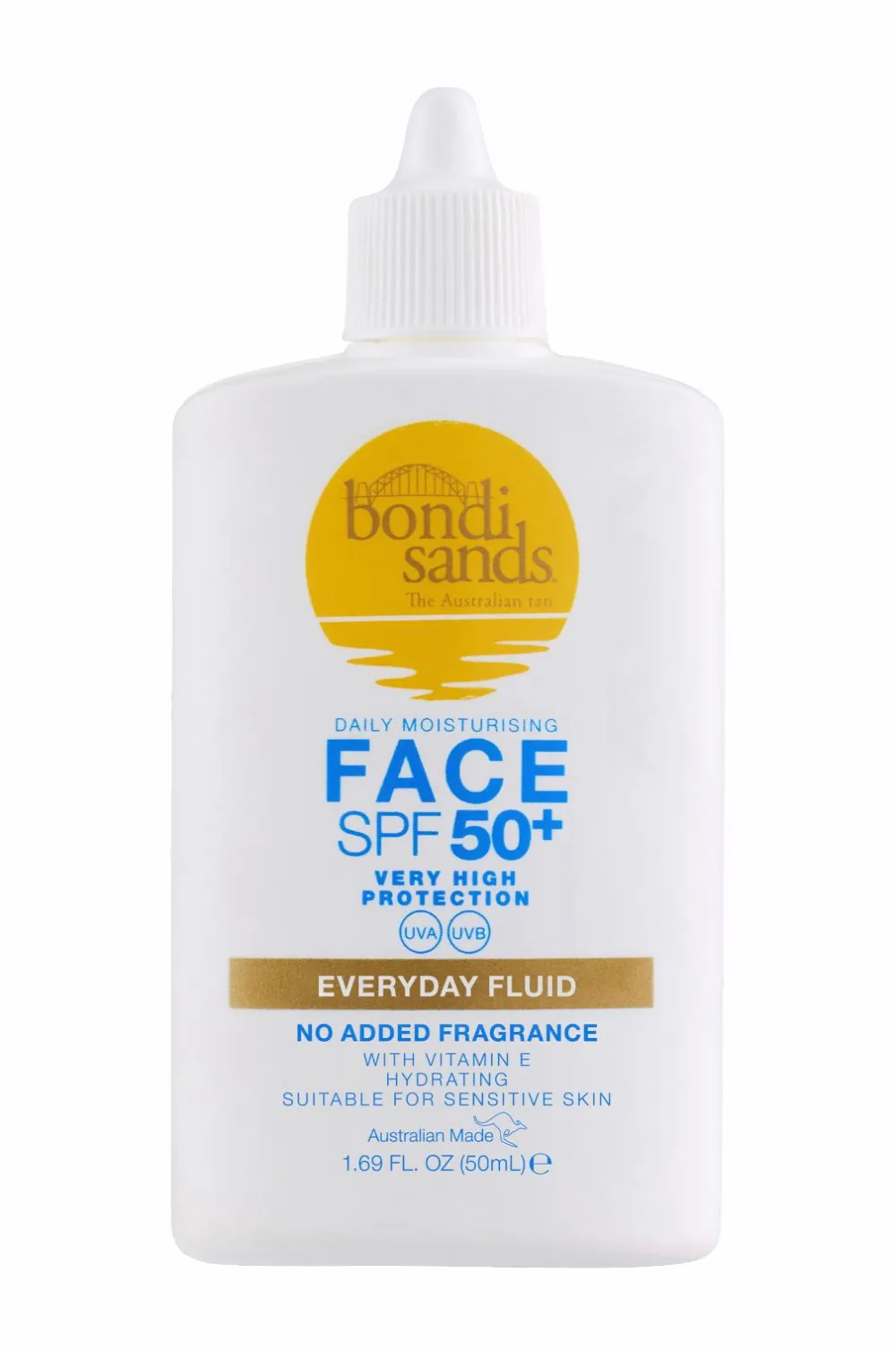 Bondi Sands Solbeskyttelse>Spf 50+ Everyday Face Fluid 50Ml No Color