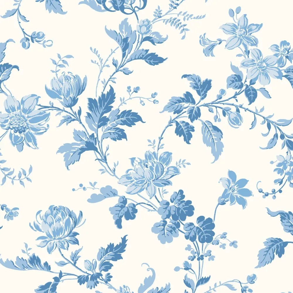 Boråstapeter Tapet Blomslinga Blue 6146