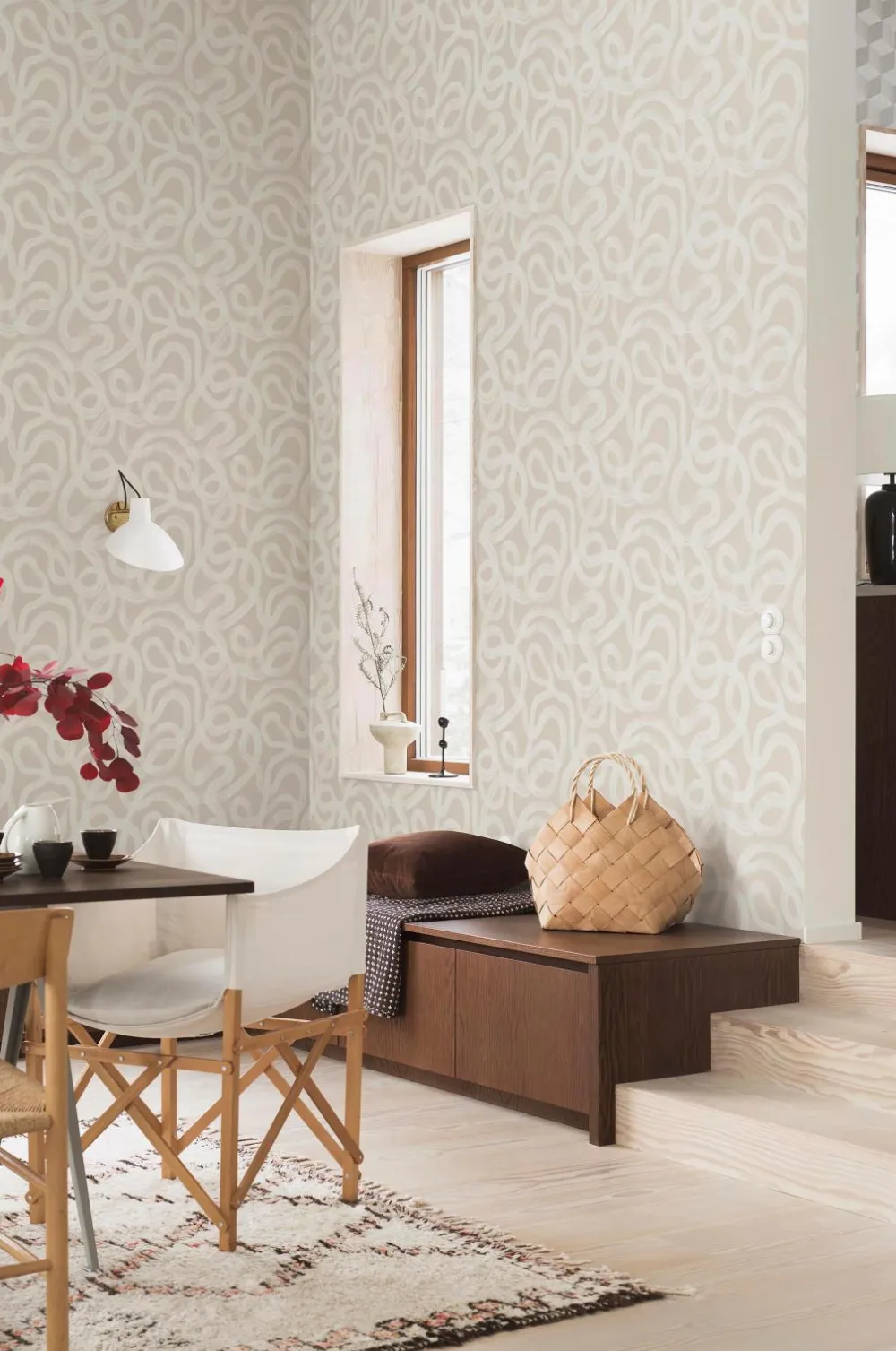 Boråstapeter Tapet Curve Beige 4734 Sale