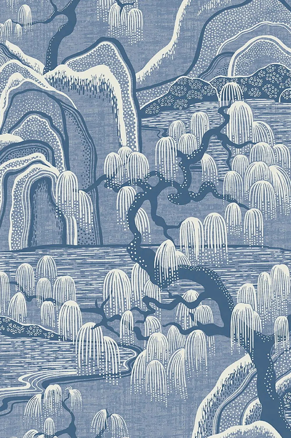 Boråstapeter Tapet Indigo Garden Blue 6147 Clearance