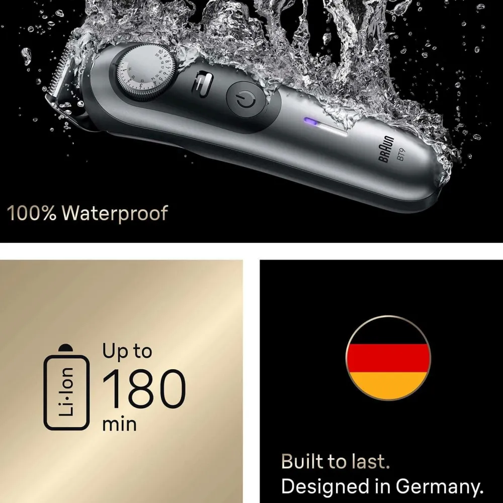 Braun Barbering|Barbering>Skægtrimmer BT 9520 Satin Chrome No color