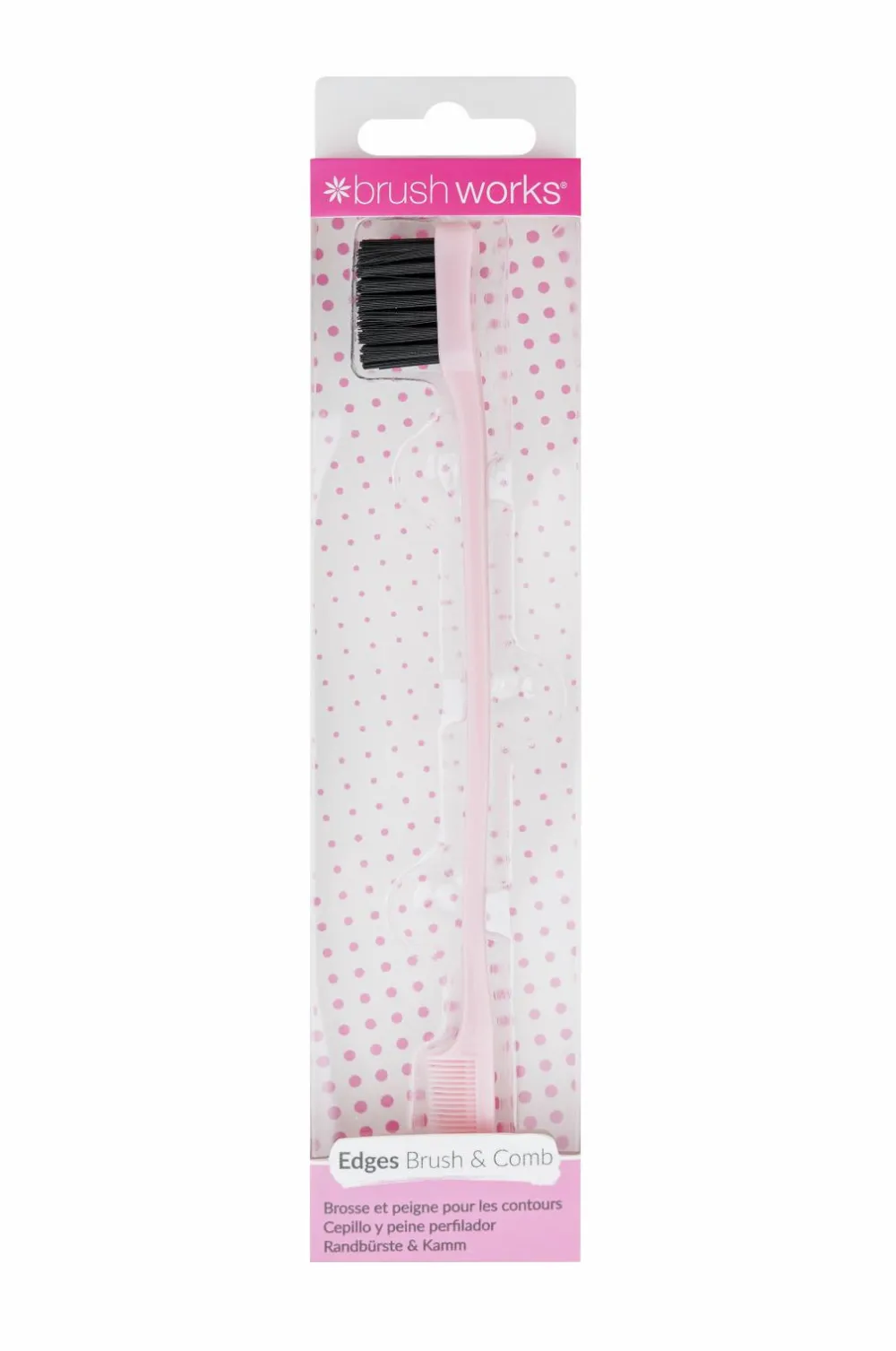 Brushworks Hårbørster>Edge Brush & Comb No colour