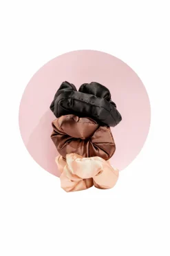 Brushworks Håraccessories|Håraccessories>Large Classic Cloud Scrunchies - 3 Pack No Color