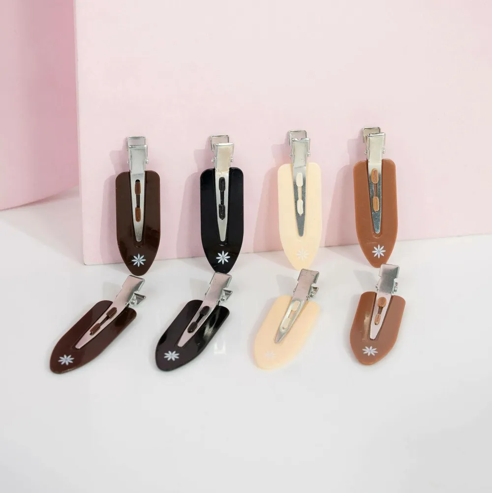 Brushworks Håraccessories|Håraccessories>Nude No Crease Hair Clips 8-pak No color