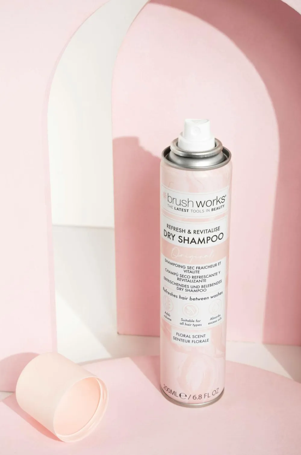 Brushworks Refresh & Revitalise Floral Dry Shampoo 200Ml Clearance