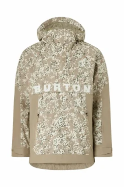 Burton Snowboardjakke / skijakke M Frostner Anorak Snowfall Camo/Summit Taupe New