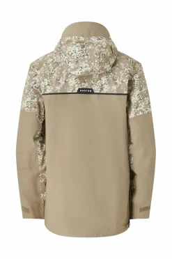 Burton Snowboardjakke / skijakke M Frostner Anorak Snowfall Camo/Summit Taupe New