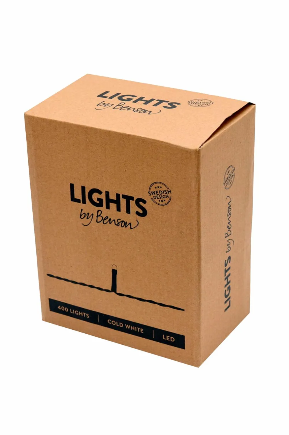 by Benson Lyskæde med 400 små LED-lys, indendørs/udendørs Matsort Grantham mat sort Discount