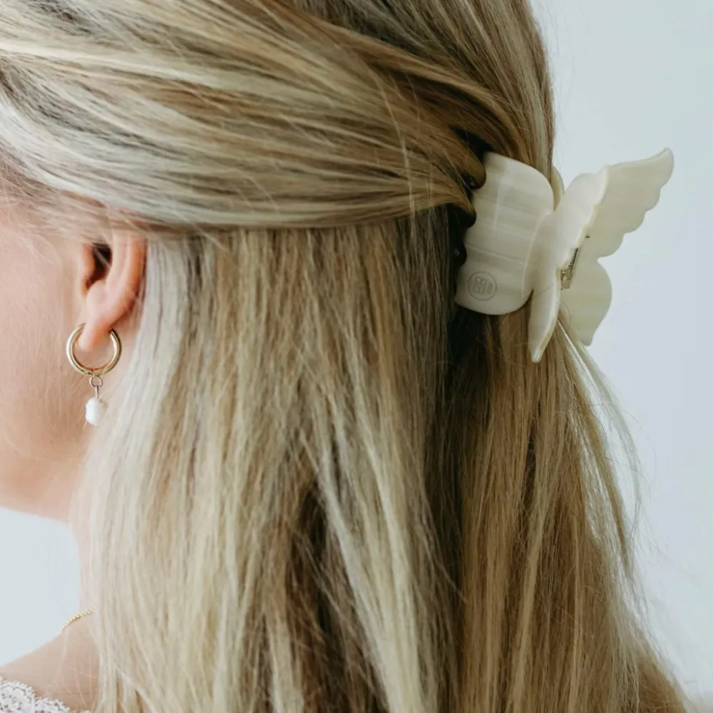 ByBarb Håraccessories>Hair claw Hvid