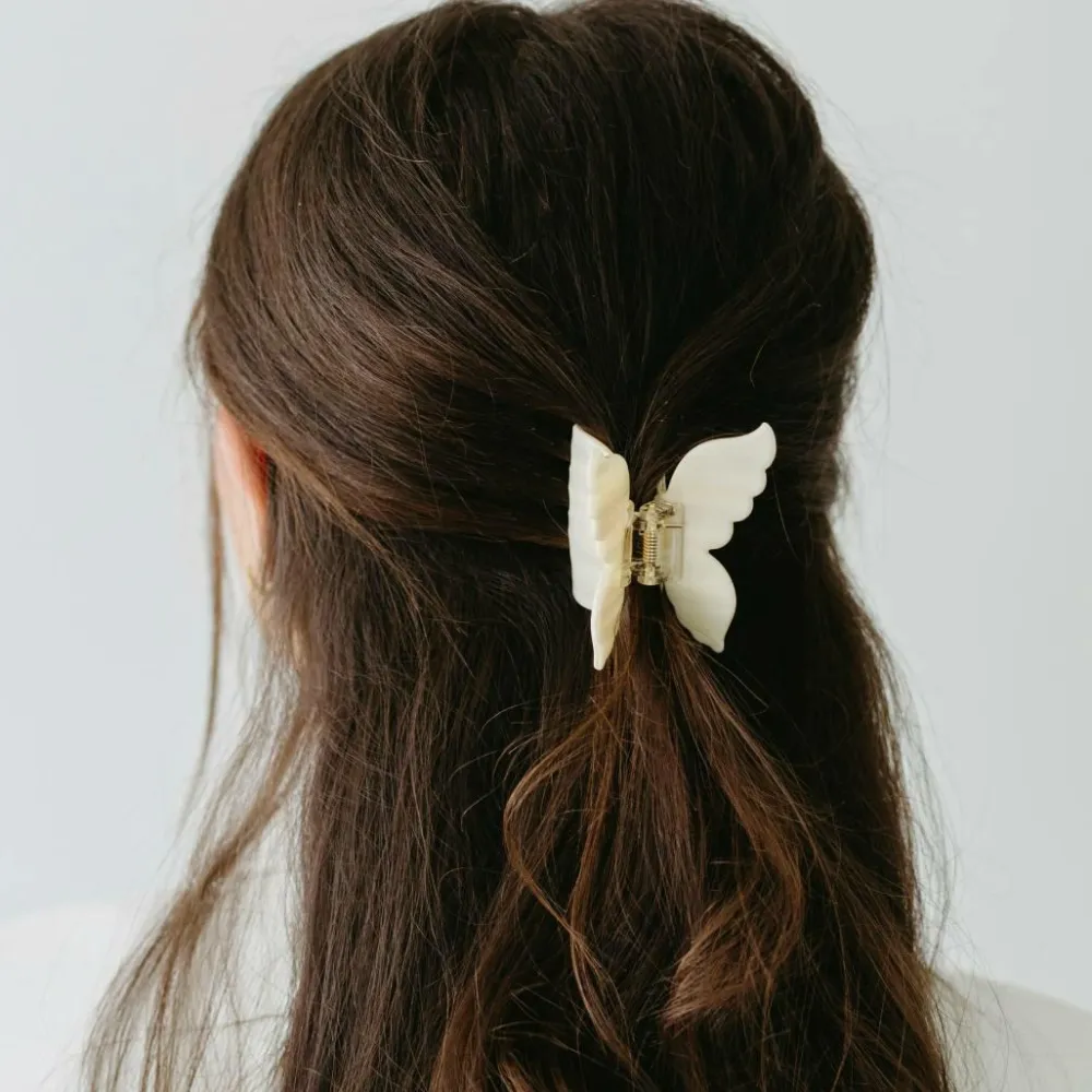 ByBarb Håraccessories>Hair claw Hvid