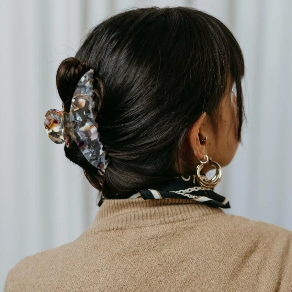 ByBarb Hair claw Gråmeleret Clearance