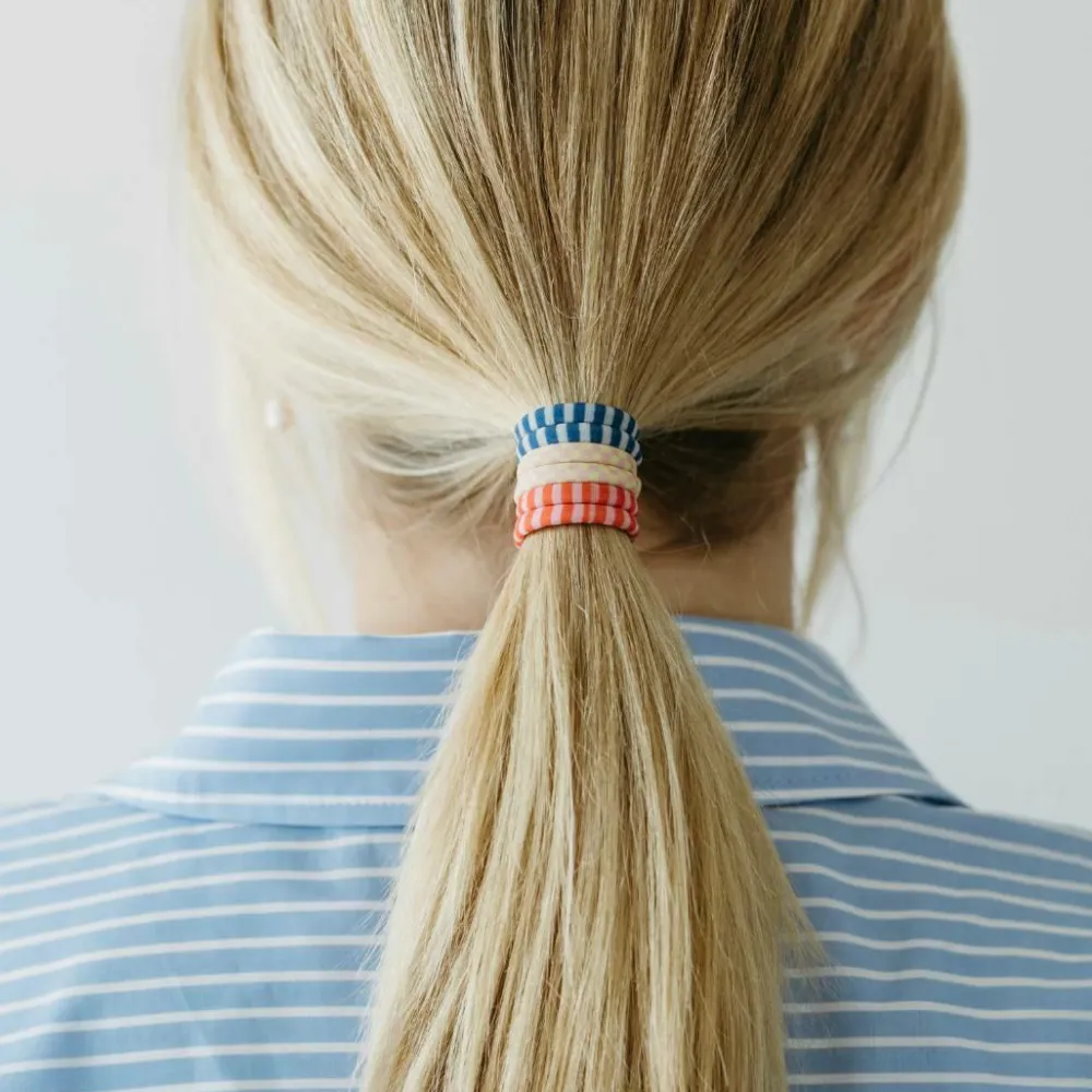 ByBarb Hair Tie Multifarvet, striber Multifarvet, stribet Clearance