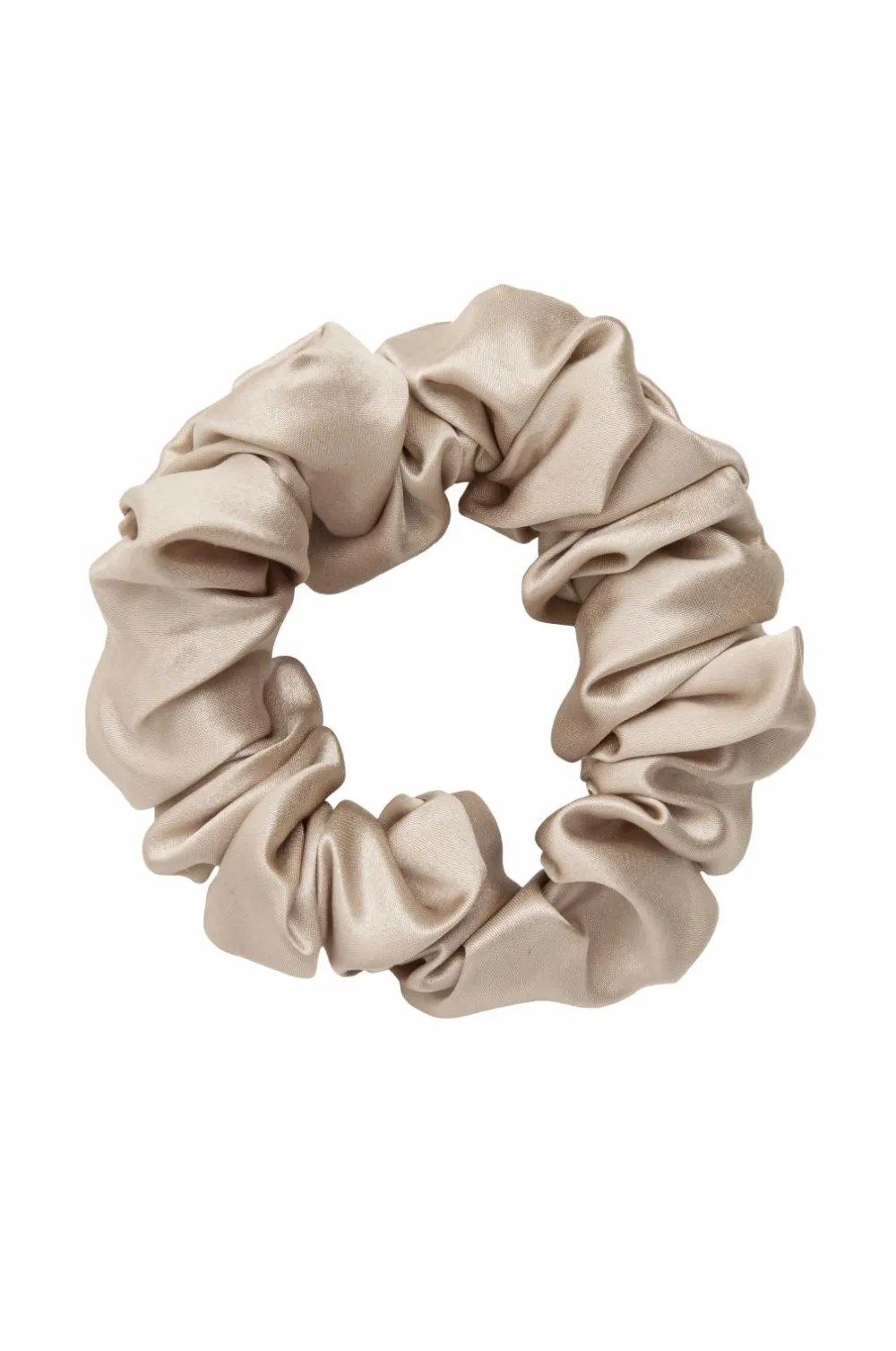 ByBarb Håraccessories>Large Silk Hair Tie Lys beige