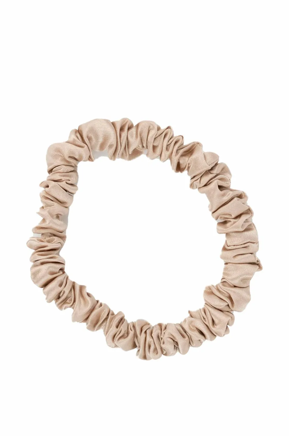 ByBarb Thin Silk Hair Tie Lys beige Discount