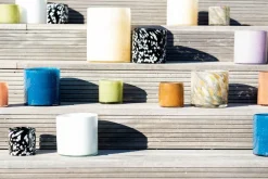 Byon Lysestager & Lanterner|Vaser>Vase/lysestage Calore L Gul