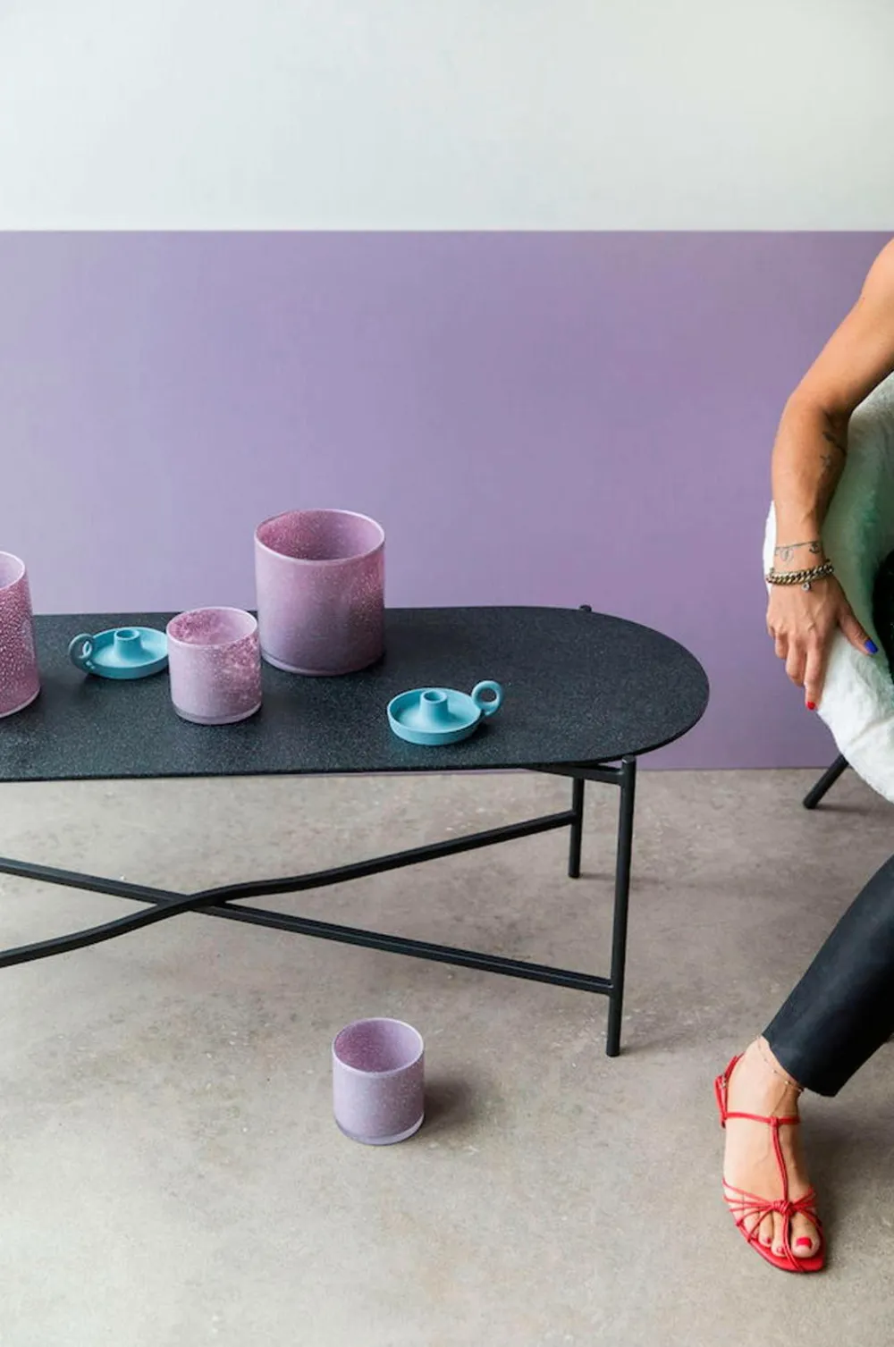 Byon Vaser>Vase/Lysestage Calore Lilla