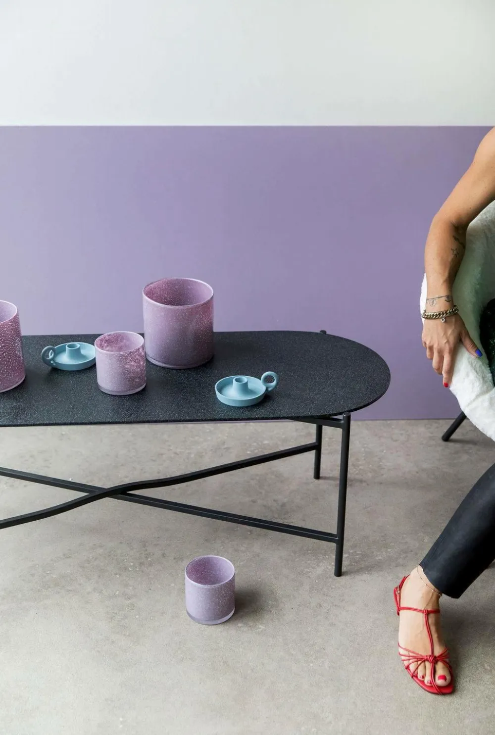 Byon Vaser>Vase/Lysestage Calore Lilla