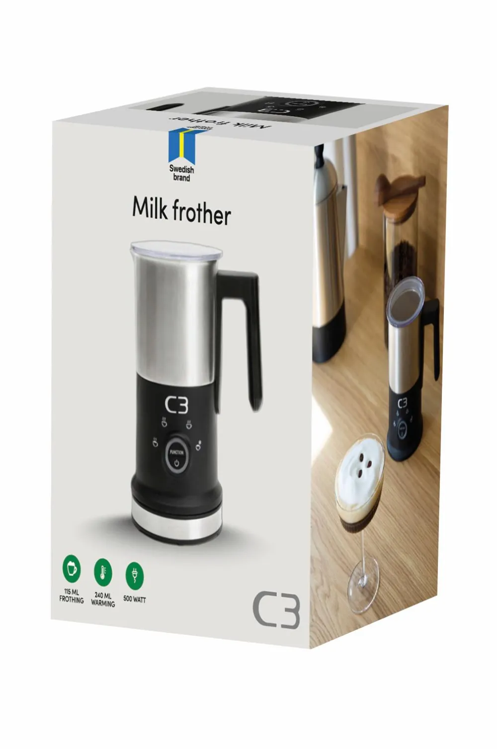 C3 Mælkeskummer 240ml/115ml MF700 No color