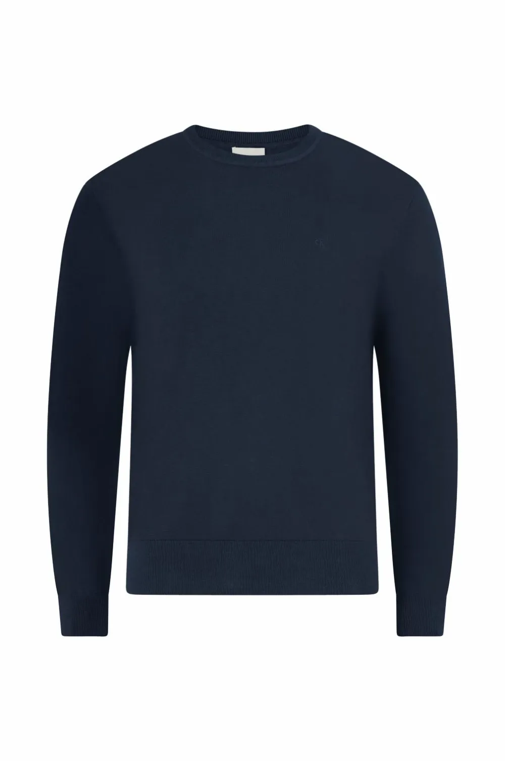 Calvin Klein Trøje LS Supima Cotton Crew 14gg Dark sapphire New
