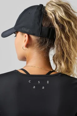 Casall Sportskasket Performance High Ponytail Cap Black