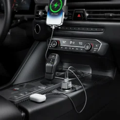 Celly Mobiltelefoner, Tablets & Tilbehør>Biloplader 1xusb-c PD 1xusb-a 65w No color