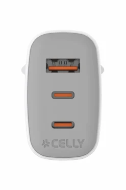 Celly Usb-oplader Gan 1 x Usb-a + 2 x Usb-c PD 65w No color Best