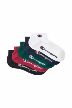 Champion Ankelsokker Quarter Socks 5-pak Wht/nny/nbk/fpg/din Outlet