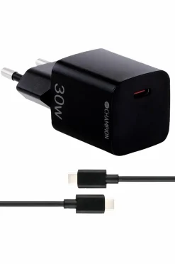 Champion Nordic Mobiltelefoner, Tablets & Tilbehør>Oplader 30 W + USB-C-kabel No color
