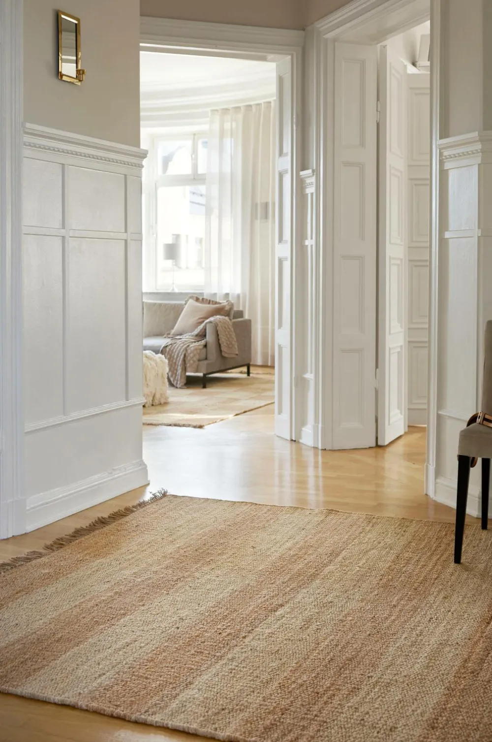 Classic Collection Jute- & Sisaltæpper>Jute-tæppe Stripes Naturligt Jute