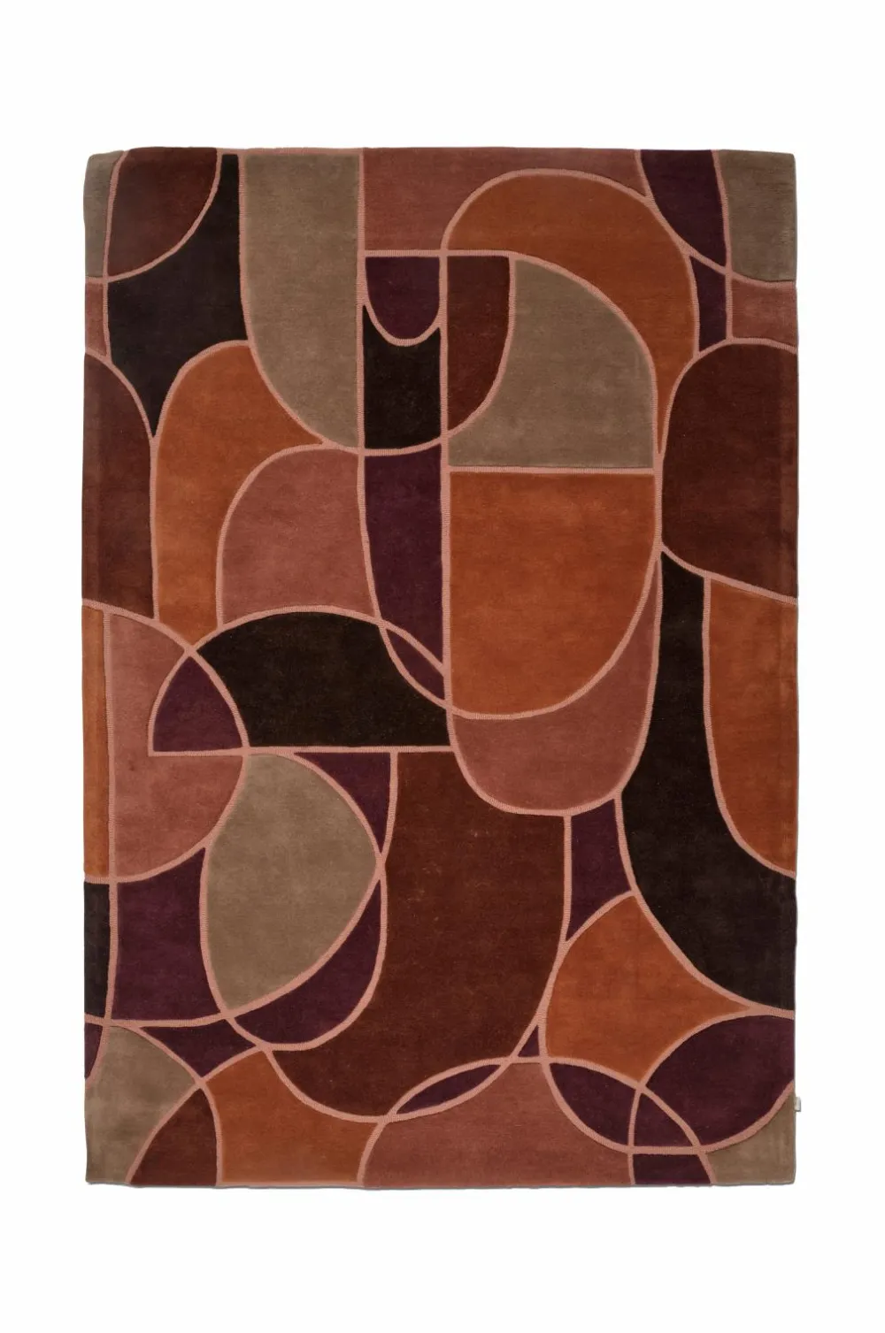 Classic Collection Uldtæppe Modern Abstract Multi Rost Sale