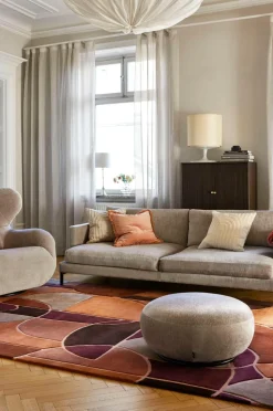 Classic Collection Uldtæppe Modern Abstract Multi Rost Sale