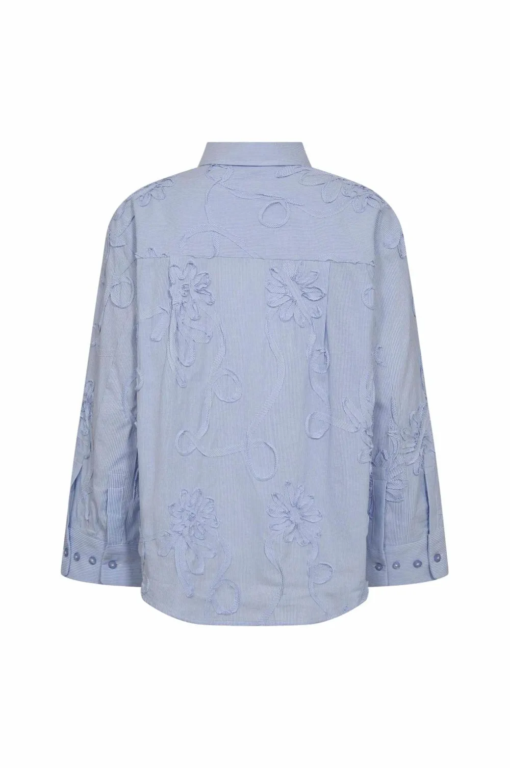 co’couture Skjorter & Bluser>Skjorte XavierCC Stripe Flower 23 - pale blue