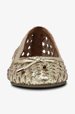 Copenhagen Shoes Ballerinasko ON MY Love Gold 0051 gold Discount