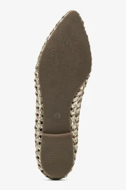 Copenhagen Shoes Ballerinasko ON MY Love Gold 0051 gold Discount