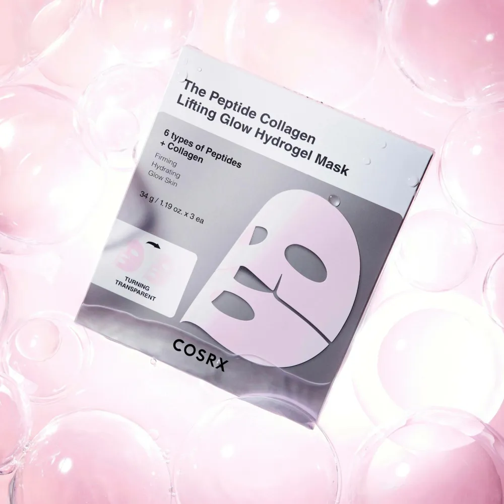 COSRX The Peptide Collagen Lifting Glow Hydrogel Mask 3 pcs No Color Discount