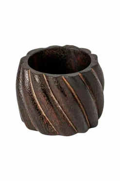 COSTA NOVA Bordtekstiler>Servietholder Spiral 4-p Dark Brown