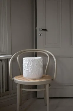DBKD Krukke Swoon Stor højde 32 cm Skinnende hvid Best