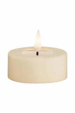 DeluxeHomeart Lys & Duft>LED fyrfadslys 6x4,5 cm 2 stk. Fløde