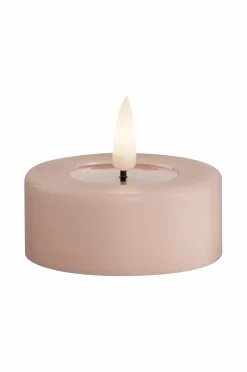 DeluxeHomeart Lys & Duft>LED fyrfadslys 6x4,5 cm 2 stk. Lyserød