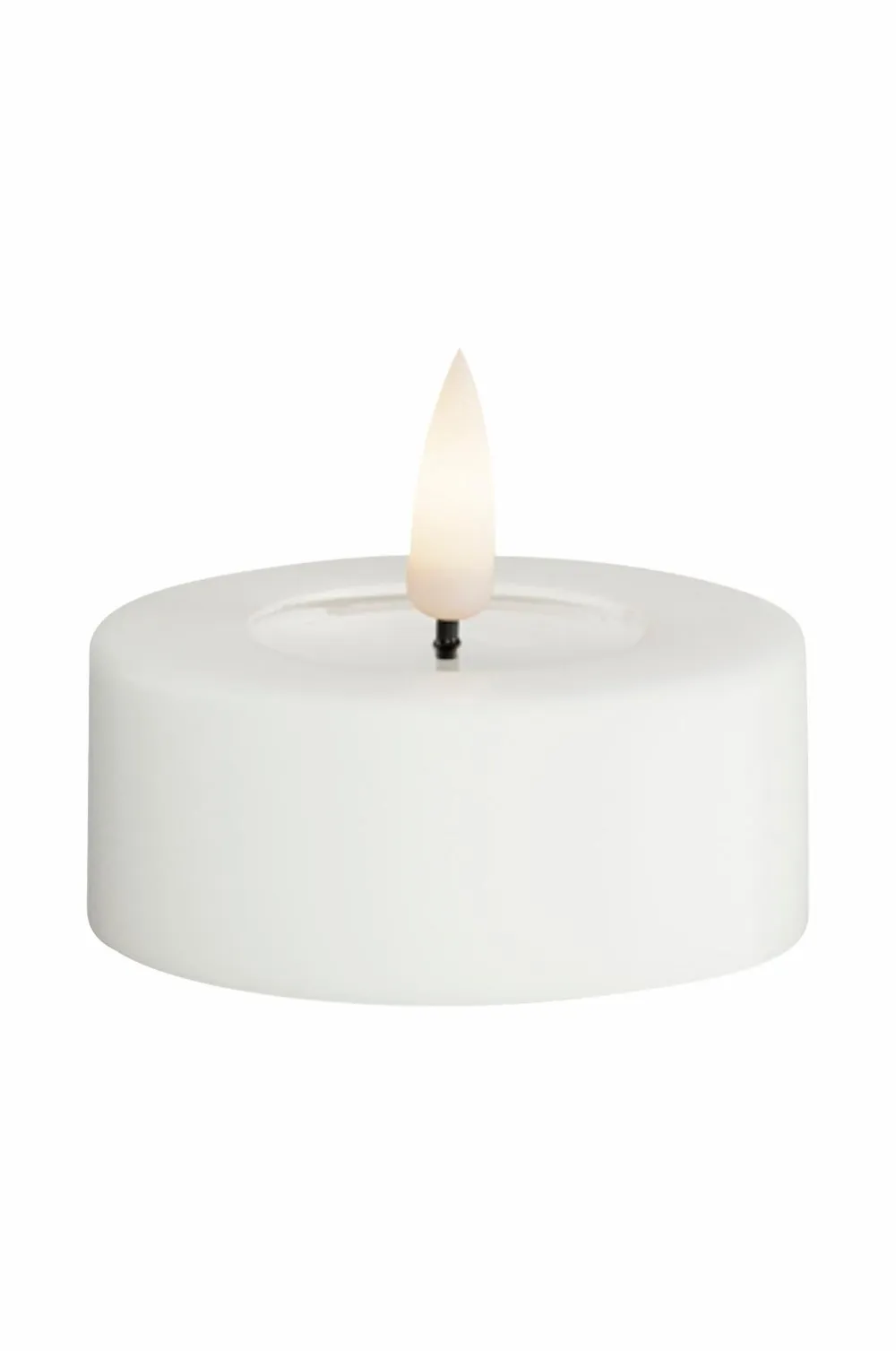 DeluxeHomeart LED fyrfadslys 6x4,5 cm 2 stk. Vit New