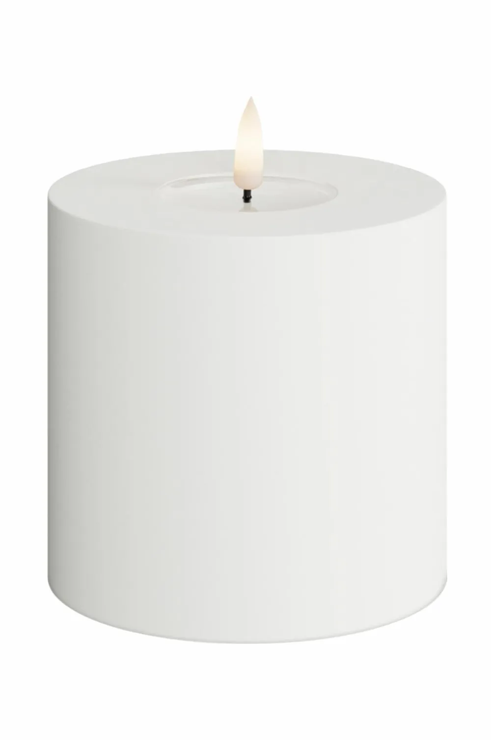 DeluxeHomeart Lys & Duft>LED udendørs bloklys 10x10 cm Vit