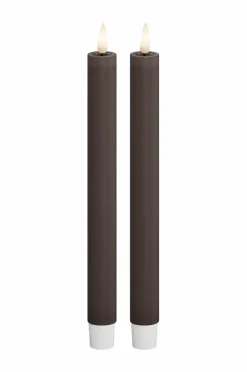 DeluxeHomeart LED-kronelys 2,2x24 cm 2 stk. Mocca Hot